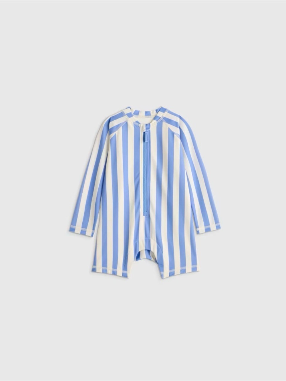 Baby Long Sleeve Zip-Up Rash Guard One-Piece